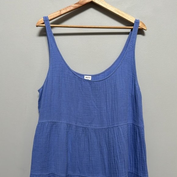 Aritzia Wilfred Periwinkle Blue Sleeveless Firefly Midi Dress Size L - Picture 5 of 9
